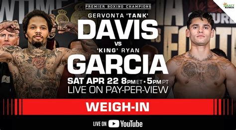 ryan garcia vs tank date and time|Gervonta Tank Davis vs. Ryan Garcia Livestream:。